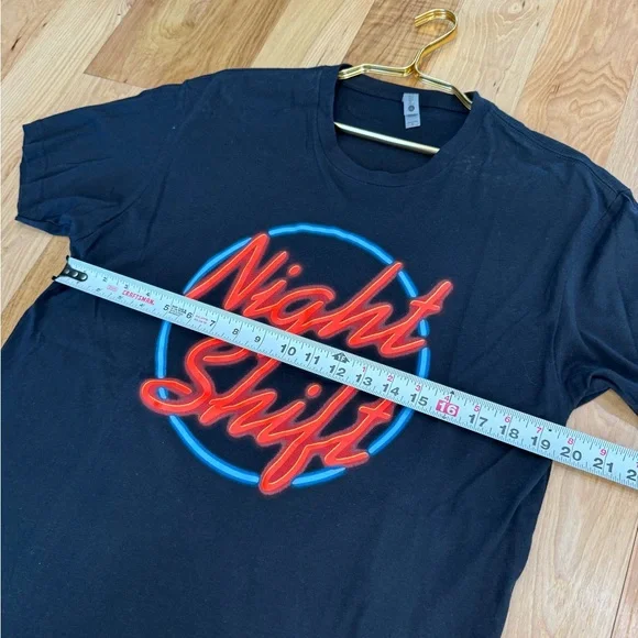 Jon Pardi Night Shift 2016 Concert Tee Large Black Next Level Apparel Tee T9 - Picture 7 of 7